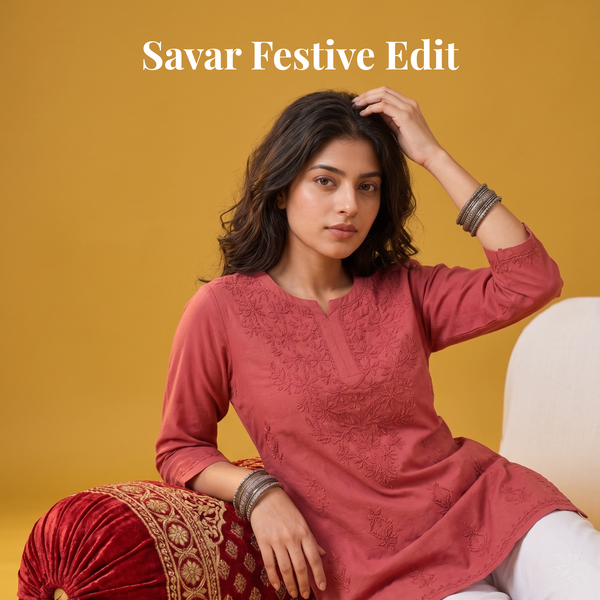 house of savar festive chikankari collection