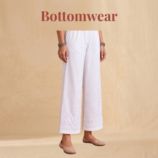 chikankari bottomwear 